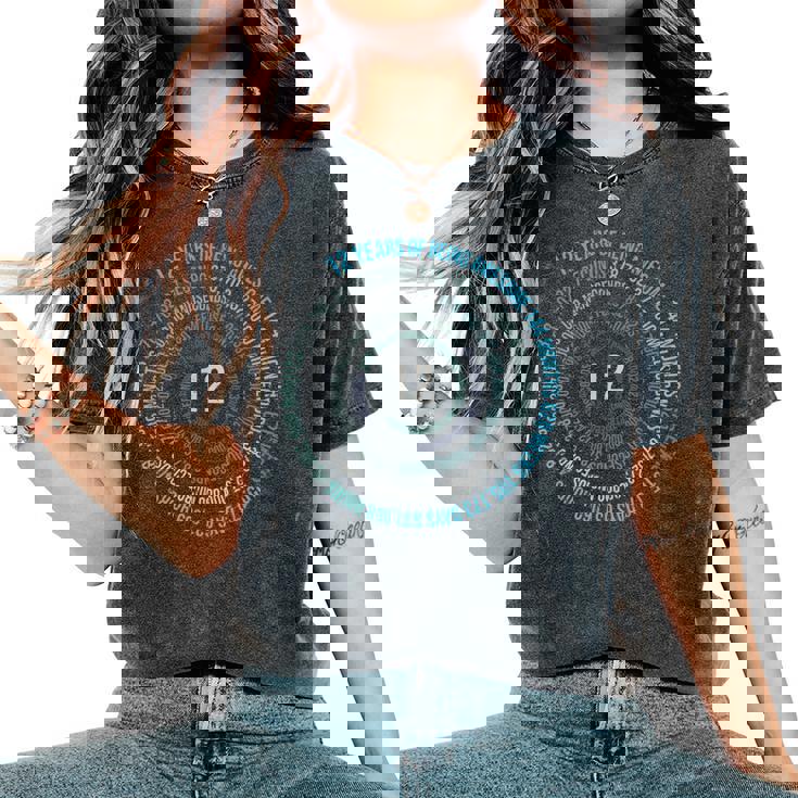 12歳 誕生日 ヘリックス 12歳 男の子 女の子 誕生日 レディースオーバーサイズコンフォートTシャツ