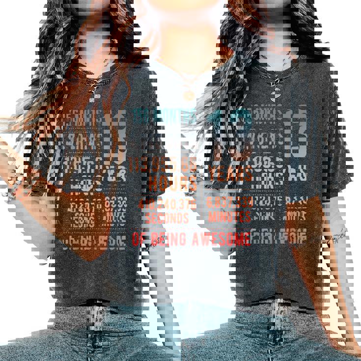 13歳の誕生日 男の子・女の子 面白い 13歳 レディースオーバーサイズコンフォートTシャツ