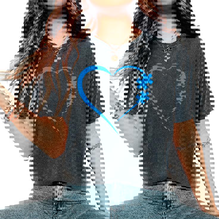 Autism Autism Awareness Autism Mom Love レディースオーバーサイズコンフォートTシャツ