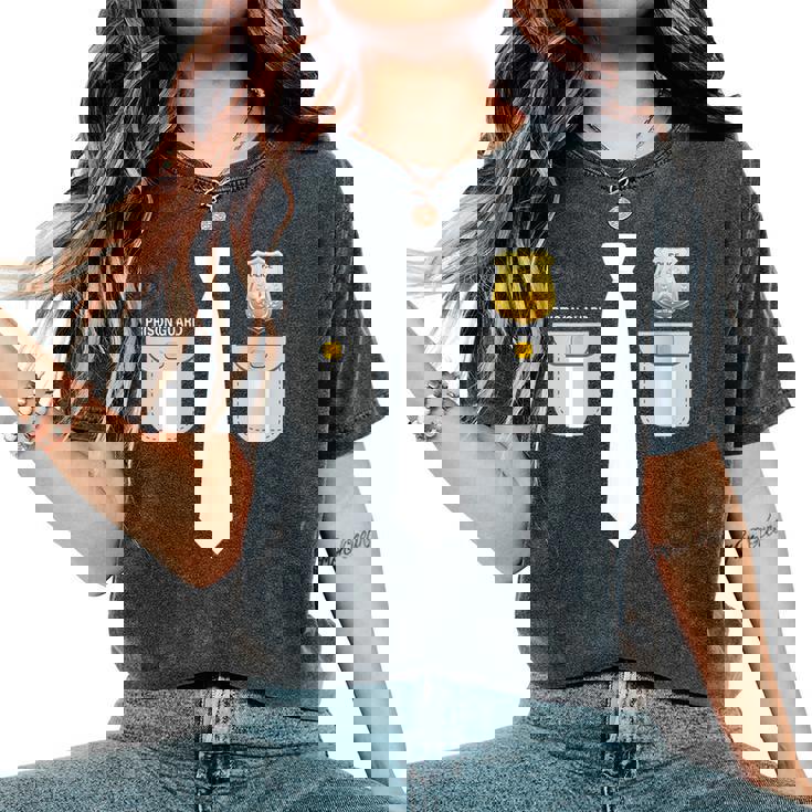 Costume De Gardien De Prison Américain T-shirt oversize confortable pour femme