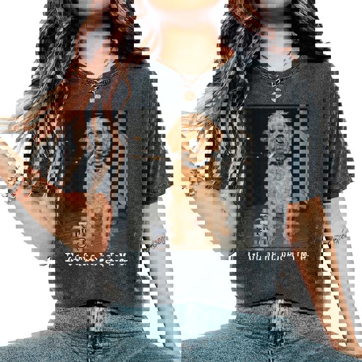 I Got That Dog In Me Golden Doodle Meme Doodle Mom Women's Oversized Comfort T-Shirt