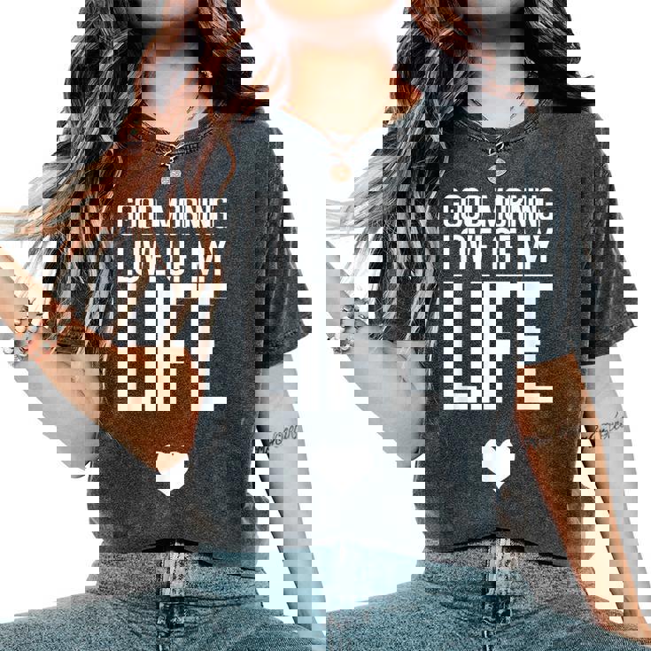 I Love You Presente Es Hombres Compromiso Aniversario Camiseta extragrande cómoda para mujer