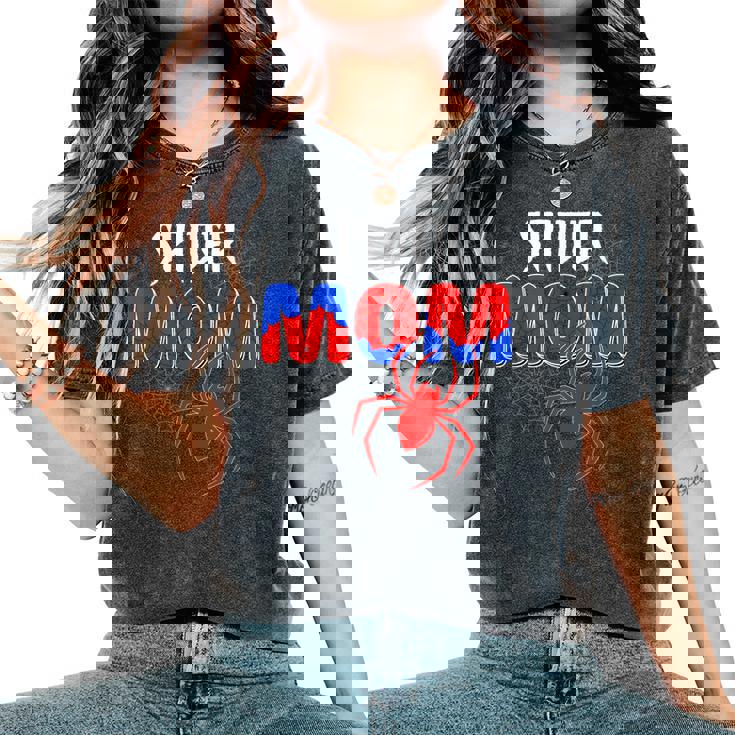 Spiders Mom Matching Family Birthday Mother's Day Women's Oversized Comfort T-Shirt