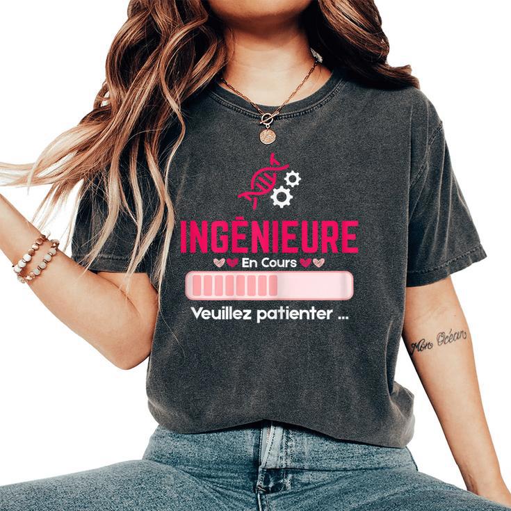 Future Ingénieure Étudiante Fille En Cours Cadeau Ingenieur T-shirt oversize confortable pour femme