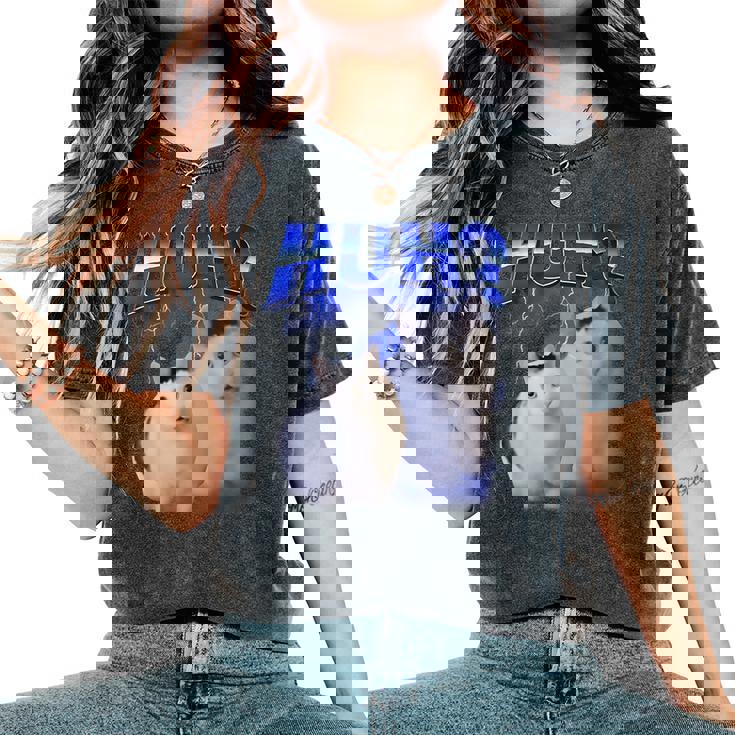 Huh ファニーダンクキャットミーム 女性&男性向け ヒンジなし グーフィーキャット レディースオーバーサイズコンフォートTシャツ