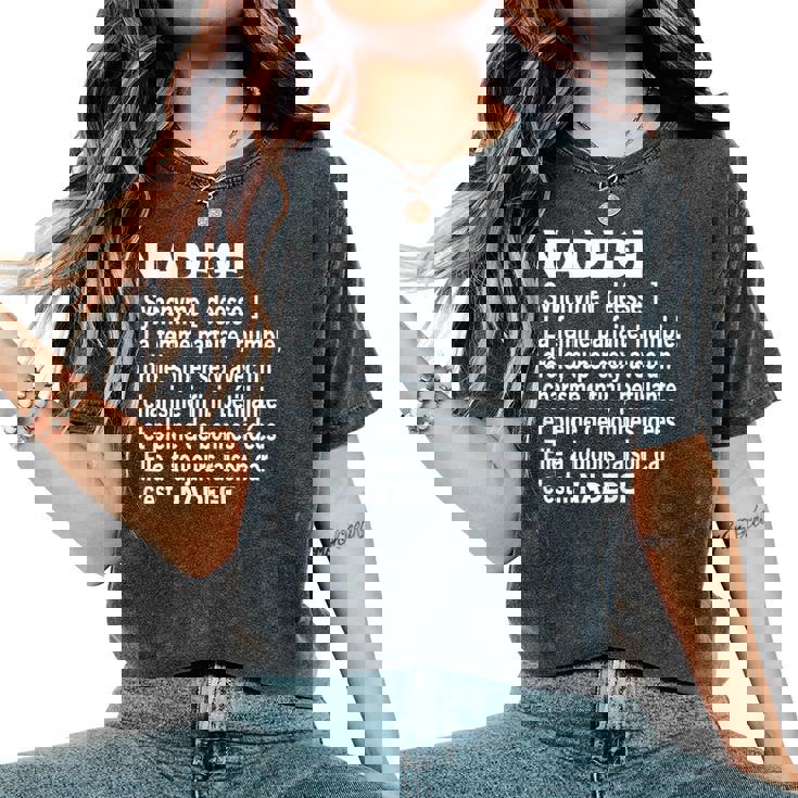 Humour Cadeau Personnalisé Prénom Nadege Définition T-shirt oversize confortable pour femme