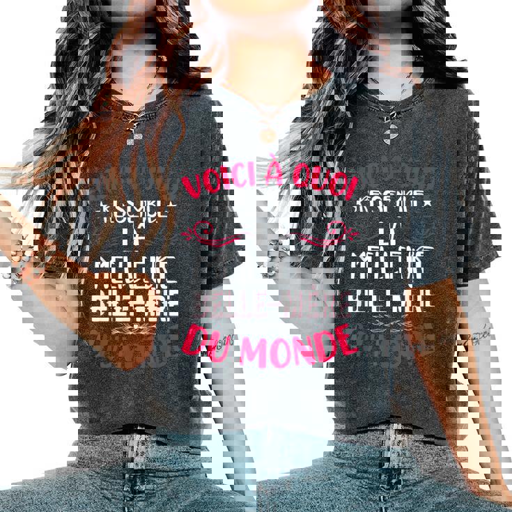 Humour Drôle De Belle-Mère T-shirt oversize confortable pour femme