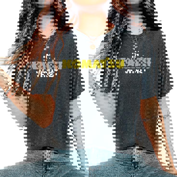 In Komatsu We Trust Dozer ブルドーザー キルドーザー トリビュート 長袖tシャツ レディースオーバーサイズコンフォートTシャツ