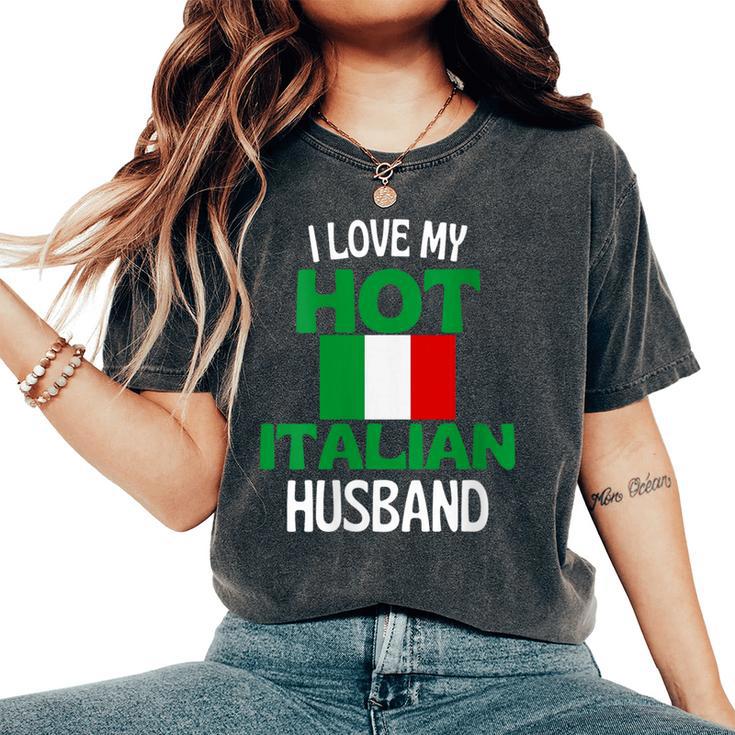 J Aime Mon Mari Italien Chaud Drôle De Relation Avec L Italie T-shirt oversize confortable pour femme