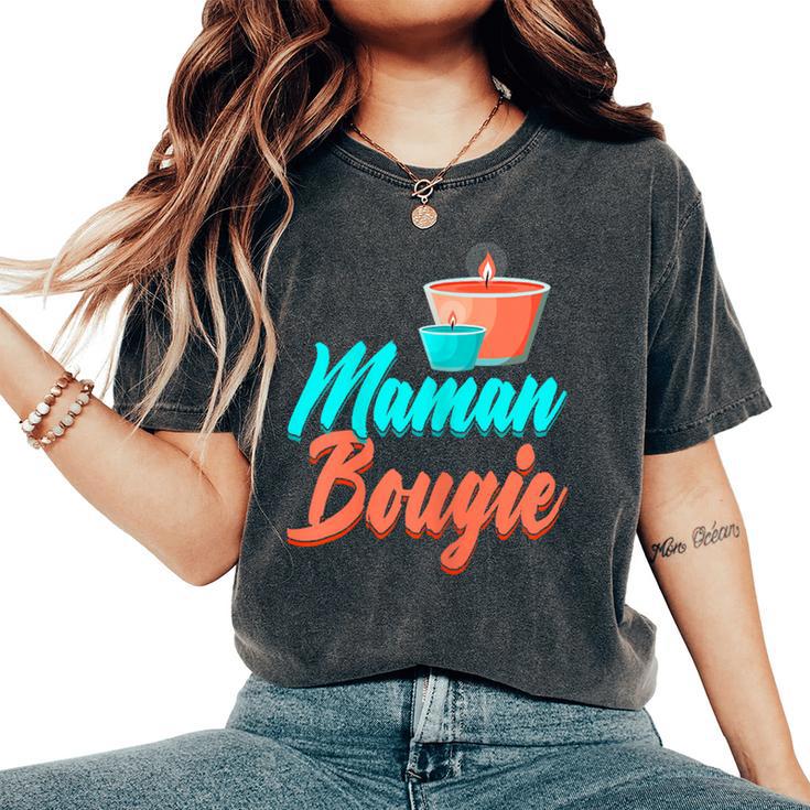 Maman Bougie Fête Des Mères Fabrication De Bougies T-shirt oversize confortable pour femme
