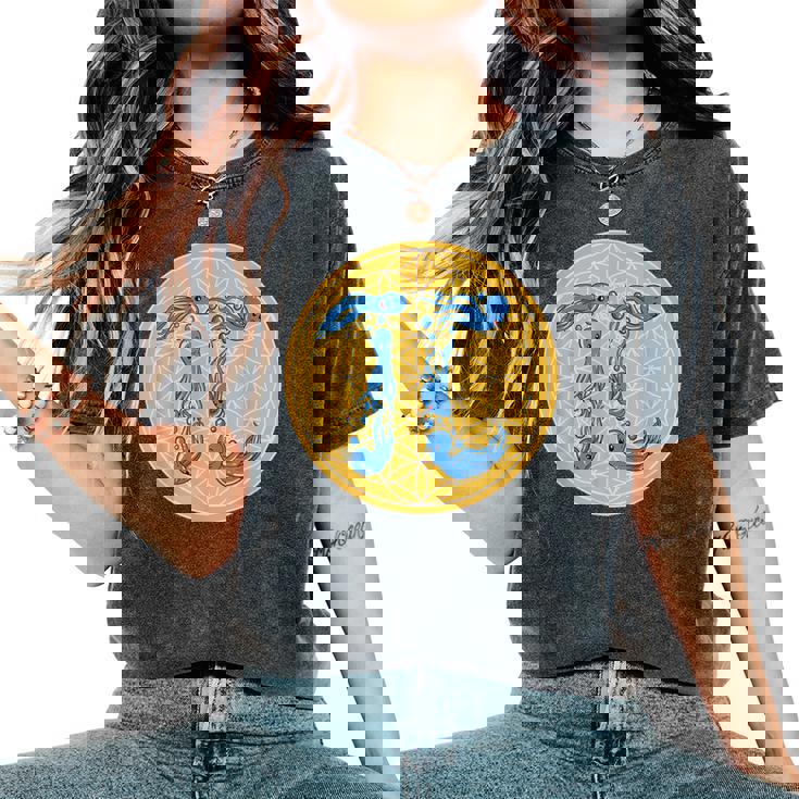 Math Teacher Pi Geometry Fleur Deie Pieuvre T-shirt oversize confortable pour femme