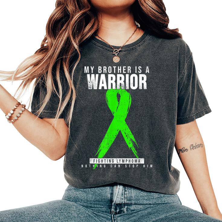 Mi Hermano Conciencia Del Linfoma Camiseta extragrande cómoda para mujer