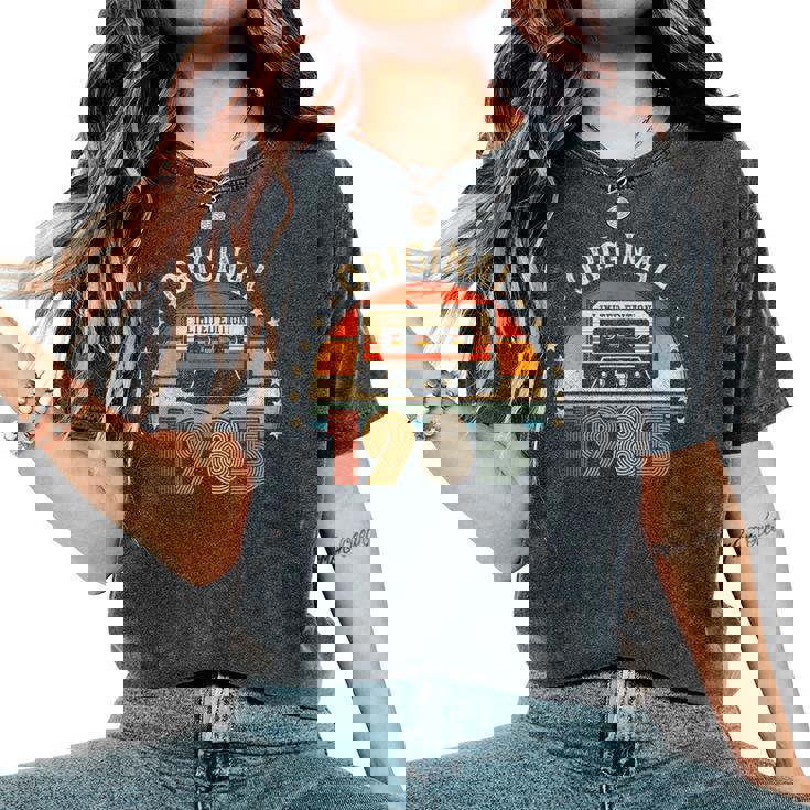 Regalo Original Hombre 40 Años Cumpleañosintage 1985 Camiseta extragrande cómoda para mujer