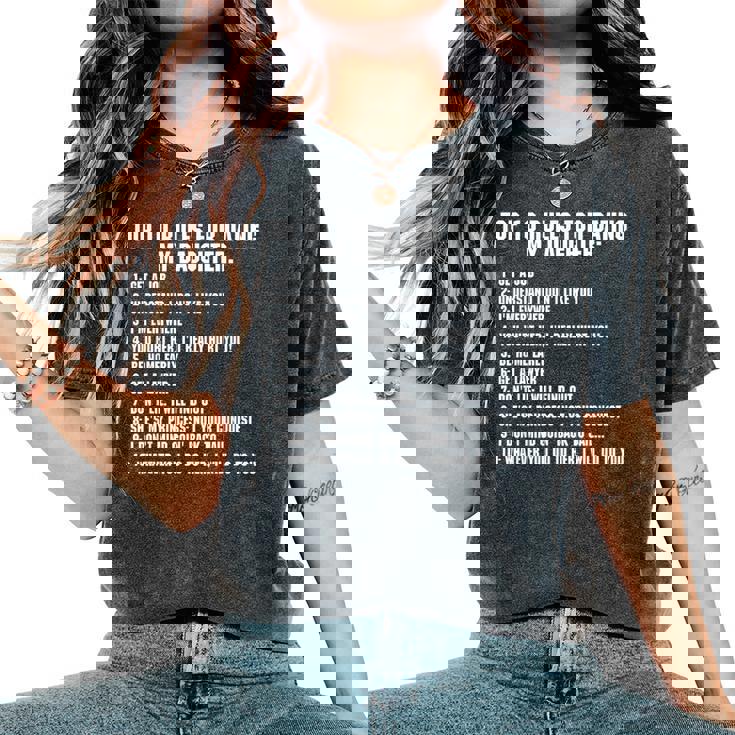 Rules For Dating My Daughter Dad ギフト レディースオーバーサイズコンフォートTシャツ