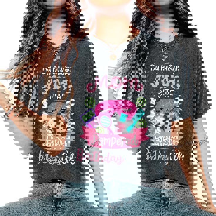 Spa Birthday Party Mom Of The Pampered Bday Girl Family Women's Oversized Comfort T-Shirt