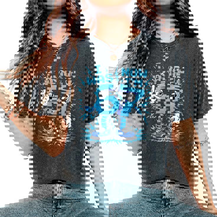 I Was 6 Now I'm 7 67 7歳の誕生日 女の子 男の子 レディースオーバーサイズコンフォートTシャツ