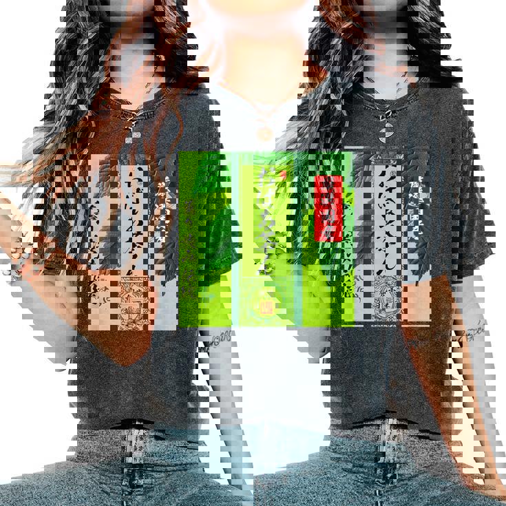 お茶 面白いtシャツ おばあちゃん 祖母 おもしろ 緑茶 文字入り メンズ 面白い 服 ネタ 文字tシャツ レディースオーバーサイズコンフォートTシャツ