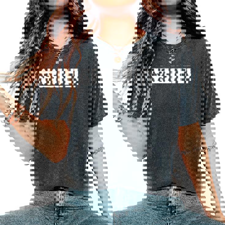 イベントのセキュリティ安全ガードの服装男性女性ecurity 長袖tシャツ レディースオーバーサイズコンフォートTシャツ