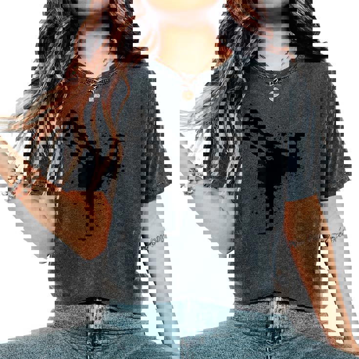 ボーイズ ガールズ ヒップホップ ブレイクダンス ヒップホップ Bboy Bgirl レディースオーバーサイズコンフォートTシャツ