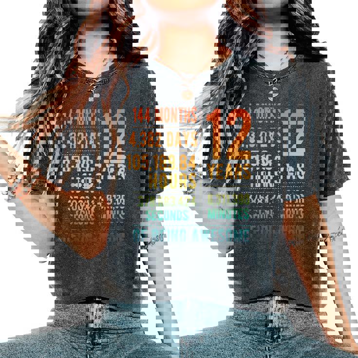 12歳の誕生日 男の子 女の子 面白い 12歳 レディースオーバーサイズコンフォートTシャツ