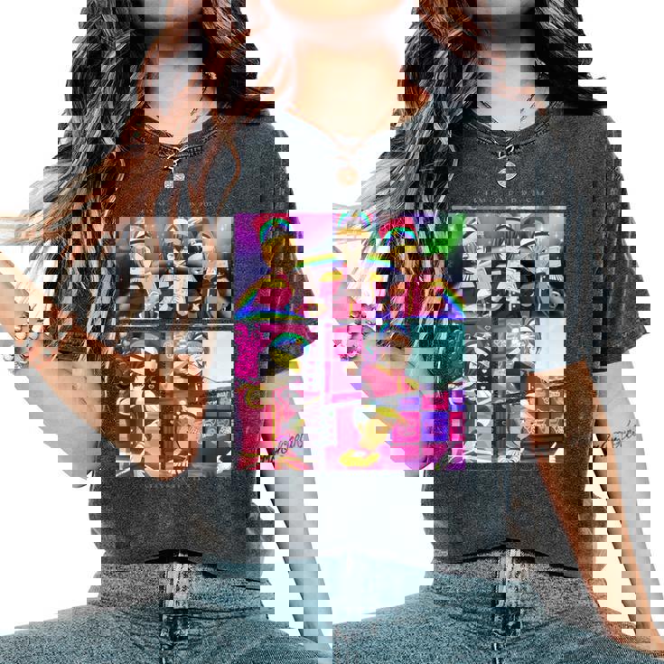 King Of Prism-Your Endless Call- 場面写over The Rainbow レディースオーバーサイズコンフォートTシャツ