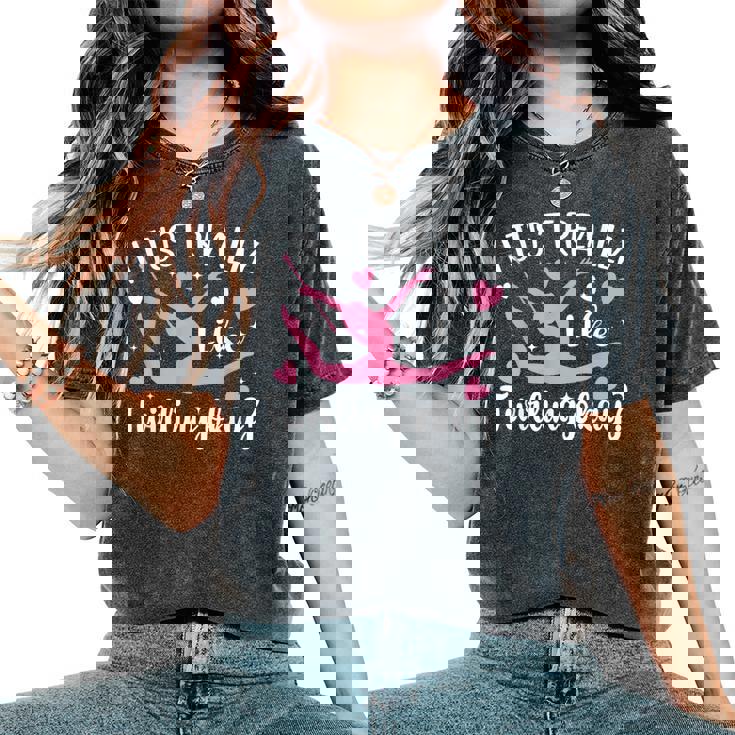 かわいい女の子向けトワラー バトントワリング レディースオーバーサイズコンフォートTシャツ