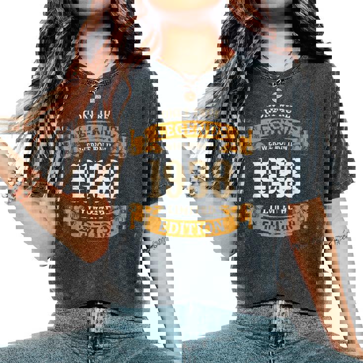 ヴィンテージ 1938 ギフト 男性 女性 長寿祝い 1938年生まれ 米寿祝い ユニークな誕生日プレゼント レディースオーバーサイズコンフォートTシャツ