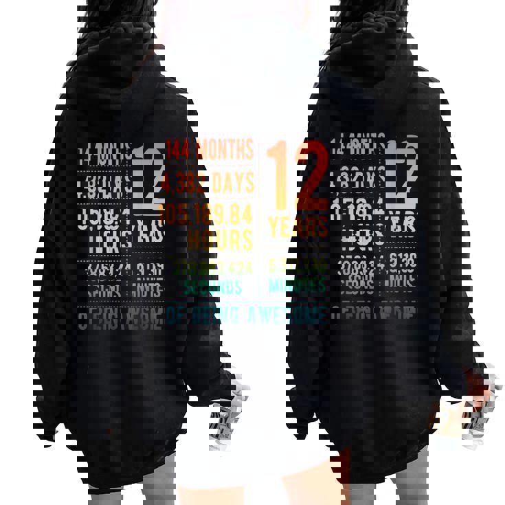 12歳の誕生日 男の子 女の子 面白い 12歳 レディース オーバーサイズ パーカー バックプリント