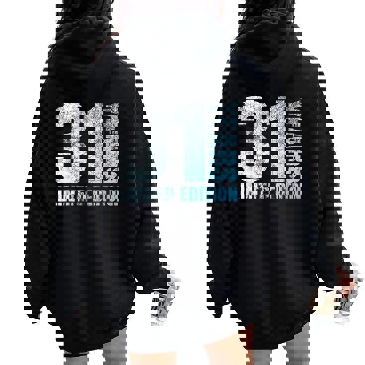 31歳 男性 ギフト 31歳の誕生日プレゼント 女性用 レディース オーバーサイズ パーカー バックプリント