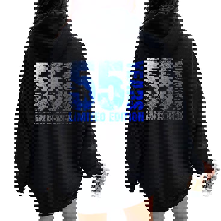 55歳 男性 ギフト 55歳 誕生日プレゼント 女性用 レディース オーバーサイズ パーカー バックプリント