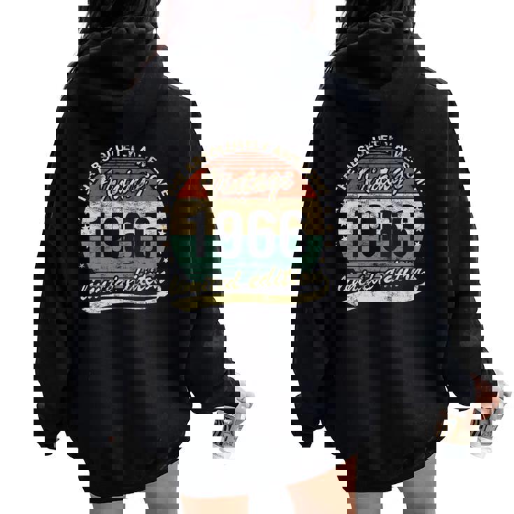 60歳の誕生日 1966年 絶対的に素晴らしいヴィンテージ 男性 女性 長袖tシャツ レディース オーバーサイズ パーカー バックプリント