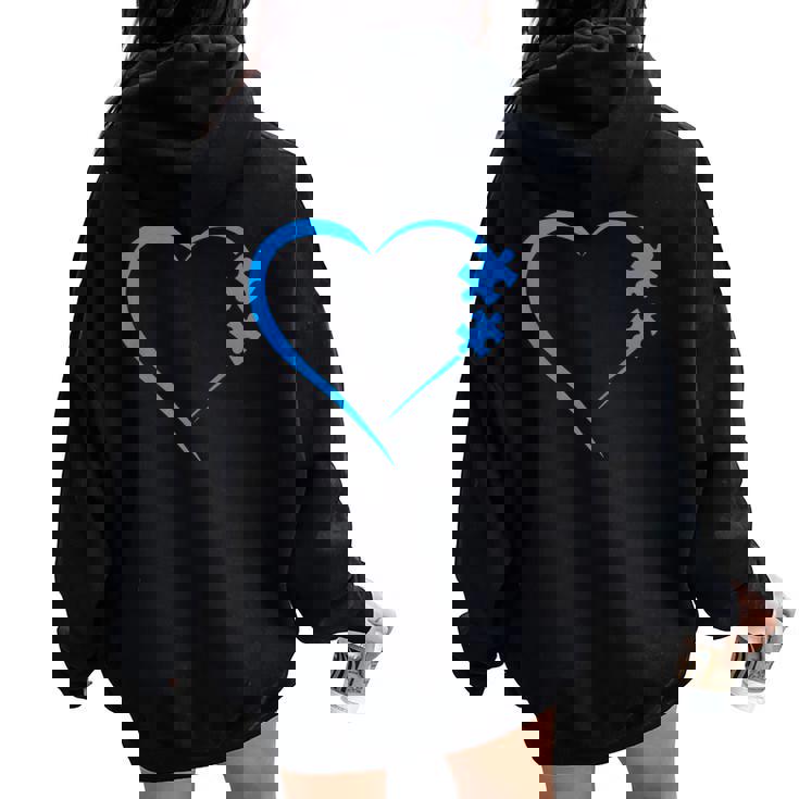 Autism Autism Awareness Autism Mom Love レディース オーバーサイズ パーカー バックプリント