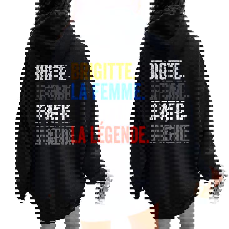 Brigitte La Le Mythe Légende Regalo Para Brigitte Women Oversized Hoodie Back Print