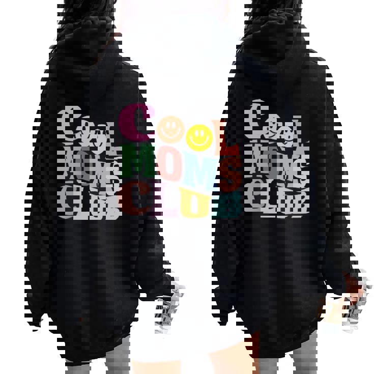 El Diseño Definitivo Cool Mom's Club Para Madres Geniales Women Oversized Hoodie Back Print
