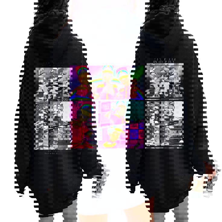 King Of Prism-Your Endless Call- 場面写over The Rainbow レディース オーバーサイズ パーカー バックプリント