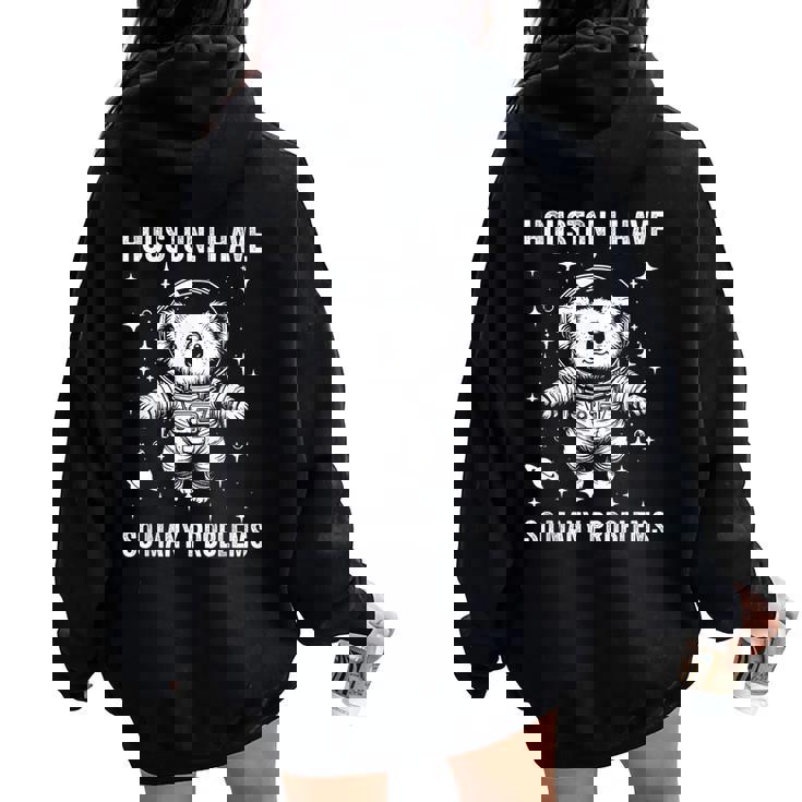 Koala Dad Mompace ヒューストン問題コアラ レディース オーバーサイズ パーカー バックプリント