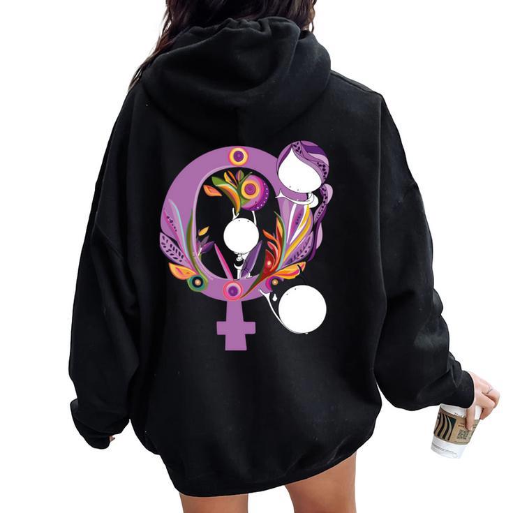 Muxote Igualdad 8M 8 De Marzo Dia De La Manga Larga Women Oversized Hoodie Back Print