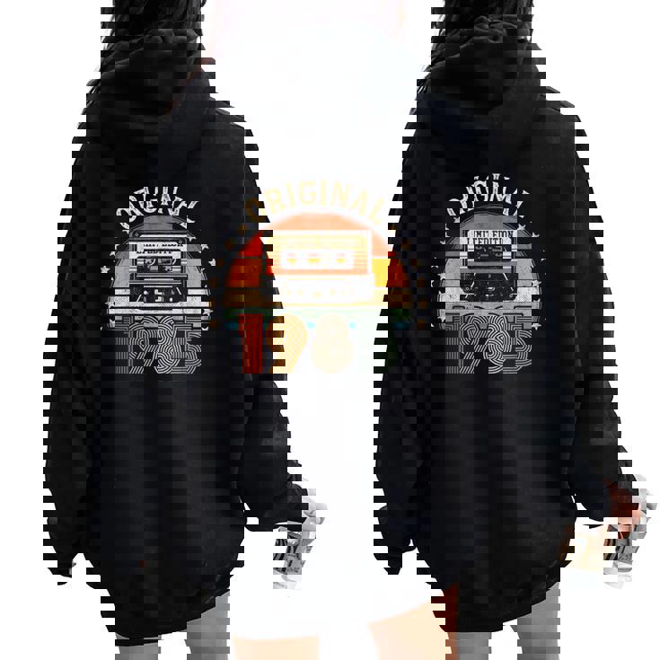 Regalo Original Hombre 40 Años Cumpleañosintage 1985 Women Oversized Hoodie Back Print