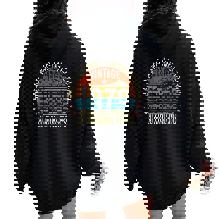 Vintage 1979 46 Years Old 46Th Birthday Women Oversized Hoodie Back Print