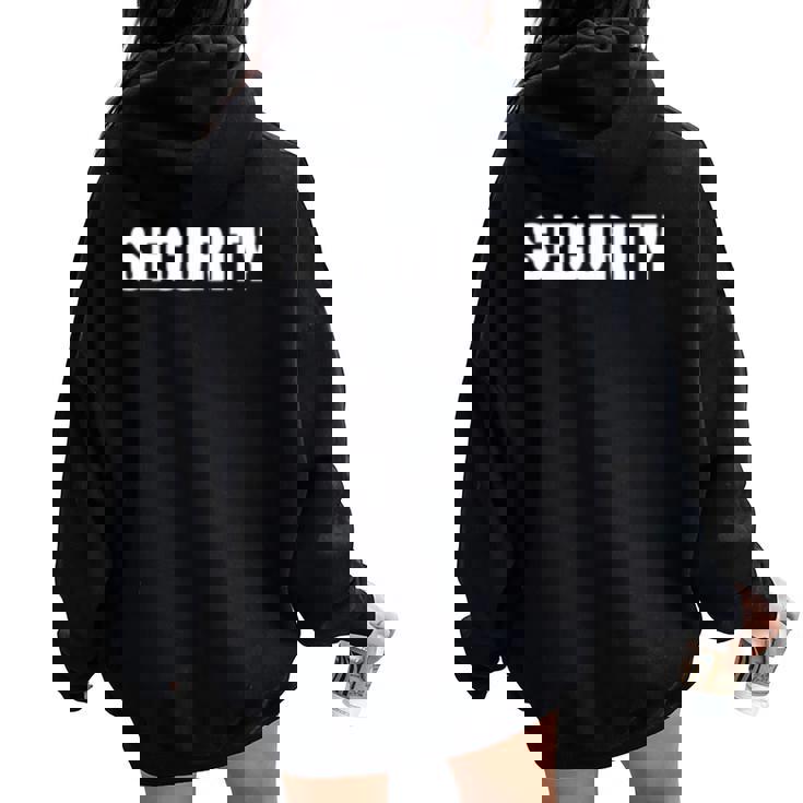 イベントのセキュリティ安全ガードの服装男性女性ecurity 長袖tシャツ レディース オーバーサイズ パーカー バックプリント