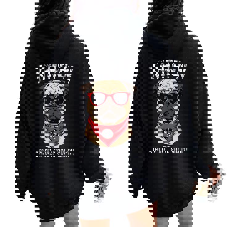 還暦祝い 犬 パグ サングラス 父 男性 女性 母 犬好き 還暦 お祝い 60歳 おもしろ おもろい レディース オーバーサイズ パーカー バックプリント