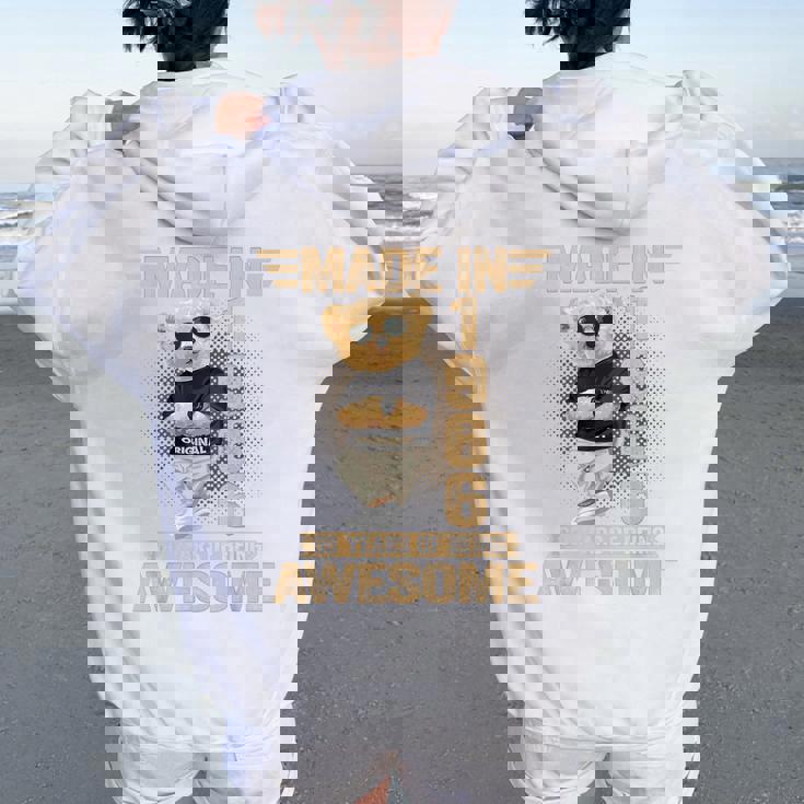 60歳 Made In 1966 テディベア 60歳 誕生日 男性 女性 レディース オーバーサイズ パーカー バックプリント