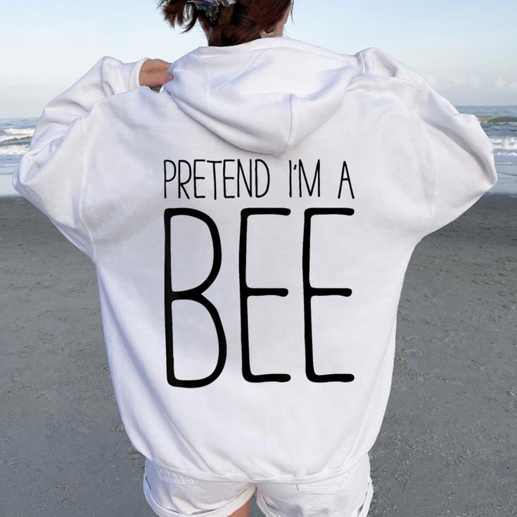 Disfraz De Camisa De Abeja Para Adultos Niños Hombres Y Es Women Oversized Hoodie Back Print