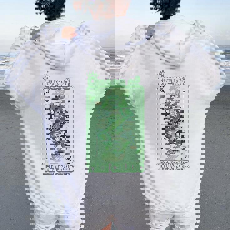 Queenof The Craic 水田の日シェナニガンズ レディース オーバーサイズ パーカー バックプリント