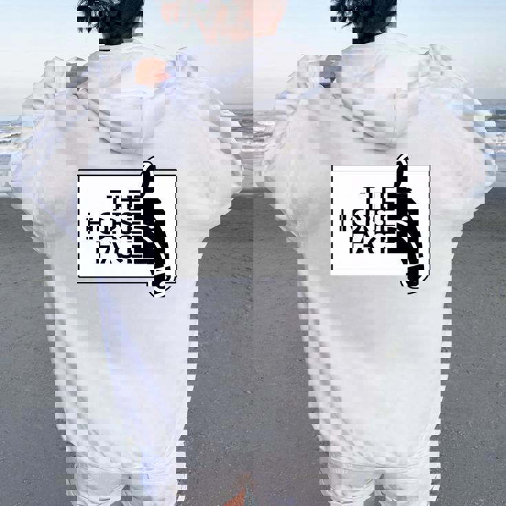 【バックプリント・背中側】ザ・ホース・フェイス The Horse Face 午年 馬 2026 パロディ 長袖tシャツ レディース オーバーサイズ パーカー バックプリント