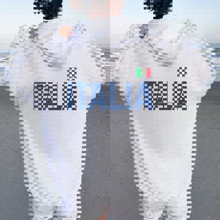 イタリア ギフト 女性 男性 子供 レディース オーバーサイズ パーカー バックプリント