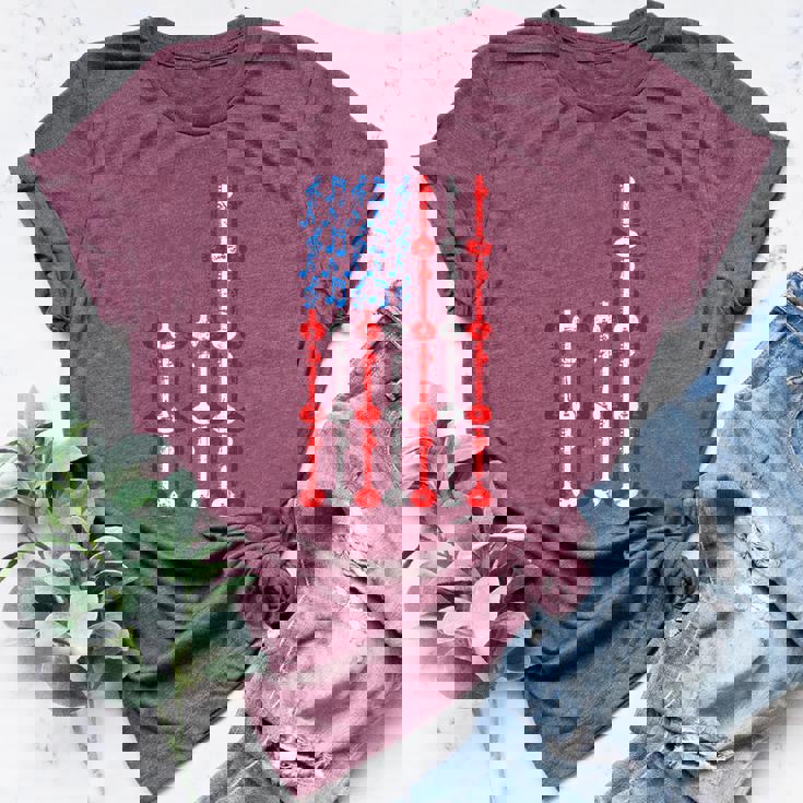 Sitar American Flag 4th Of July Men Women Sitarist USA Sitar Women's Heather T-Shirt