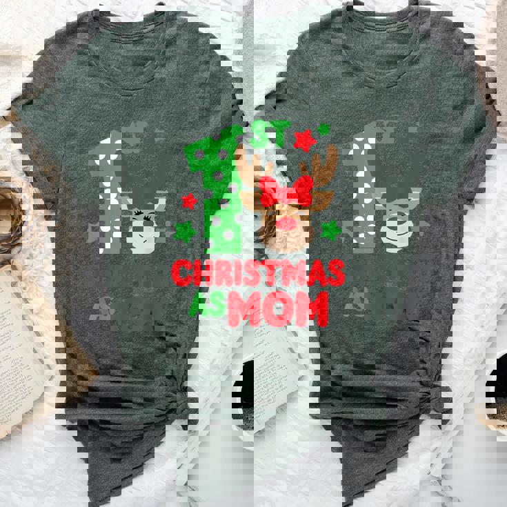 First Christmas As Mom Matching Family 1St Christmas Family Bella Canvas T-shirt