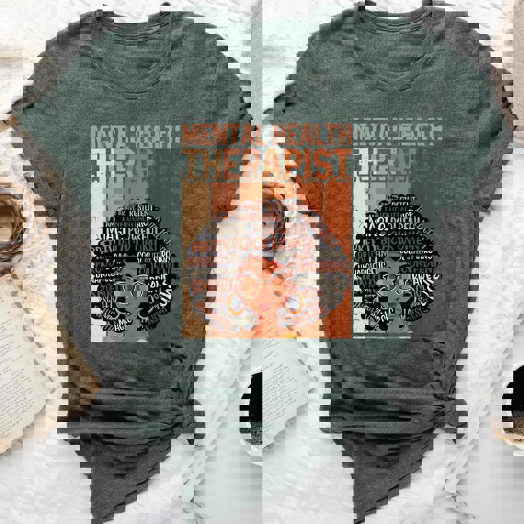 Mental Health Therapist Afro Black History Month Bella Canvas T-shirt