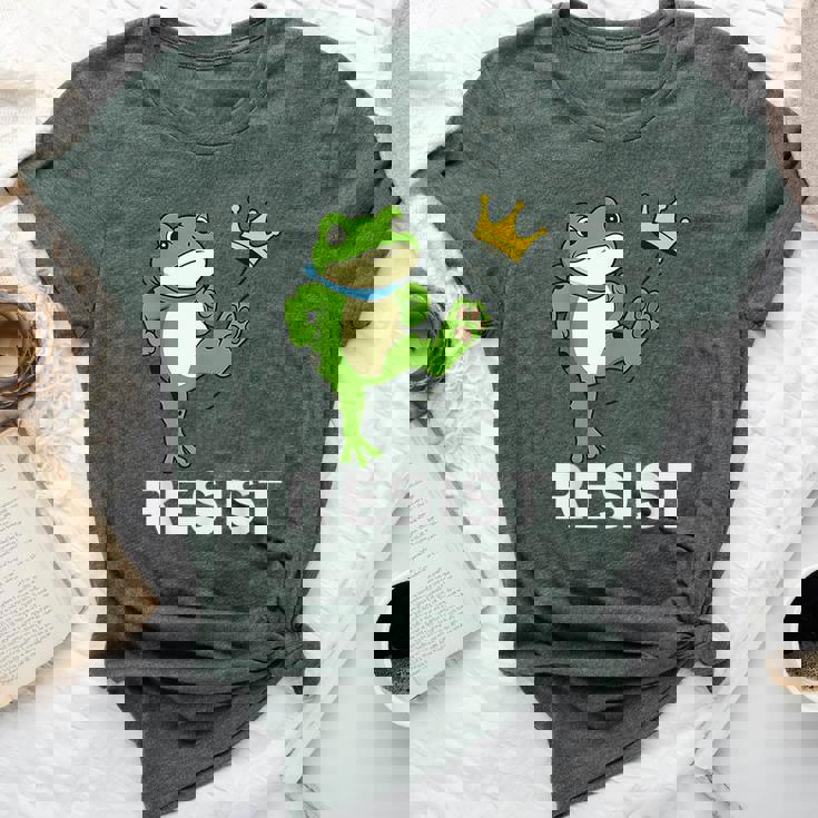 Portland Frog Protest For And No Kings Bella Canvas T-shirt